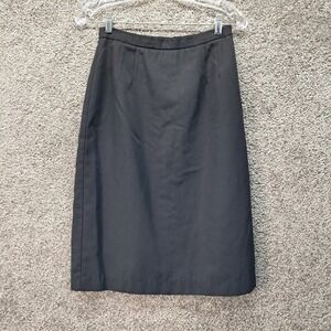 Michele Womens Black Pencil Skirt Size 12 Knee Length Professional Career Office